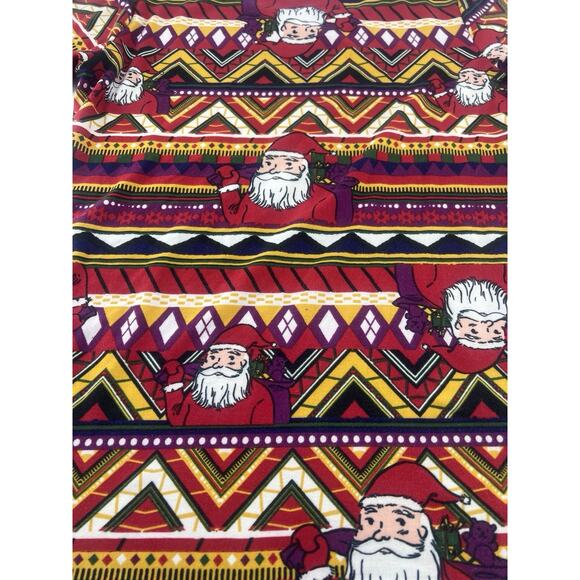 LuLaRoe Shirt Womens Medium Santa Top Short Sleeve Holiday Christmas Stretchy - Picture 9 of 9